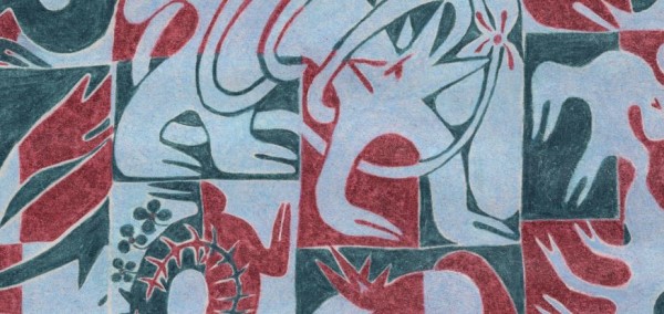 Graphics promoting the exhibition