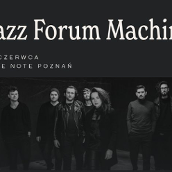 Concert poster: black and white photo of the band and information about the event.