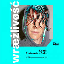 Photo of Kamil Piotrowicz and information about the event.