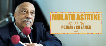 Photo of Mulatu Astatke and information about the event.