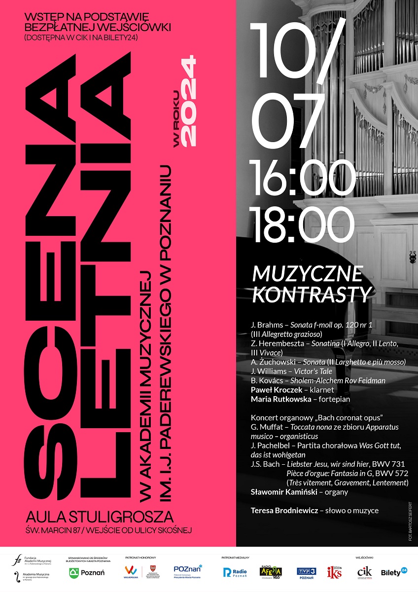 Concert poster with information about the event.