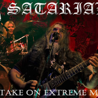 Concert poster with photo of the band members.