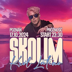 Concert poster with information about the event and a photo of Skolim.