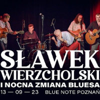 Concert poster with information about the event and photo of the band.