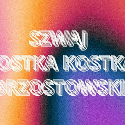 Colourful poster with performers' names.