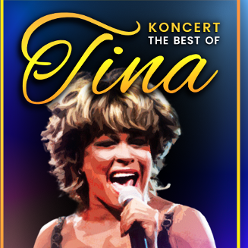 Photo of Tina Turner and the concert title.