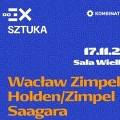 Concert poster with information about the event, dark blue background.