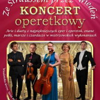 Concert poster: pictures of the artists and information about the event