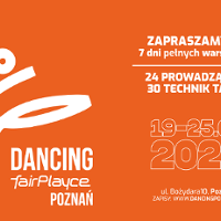 Workshops poster in orange and white colours with information about the event.