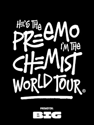 Graphics promoting the concert