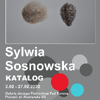 Exhibition poster - information about the exhibition on grey background