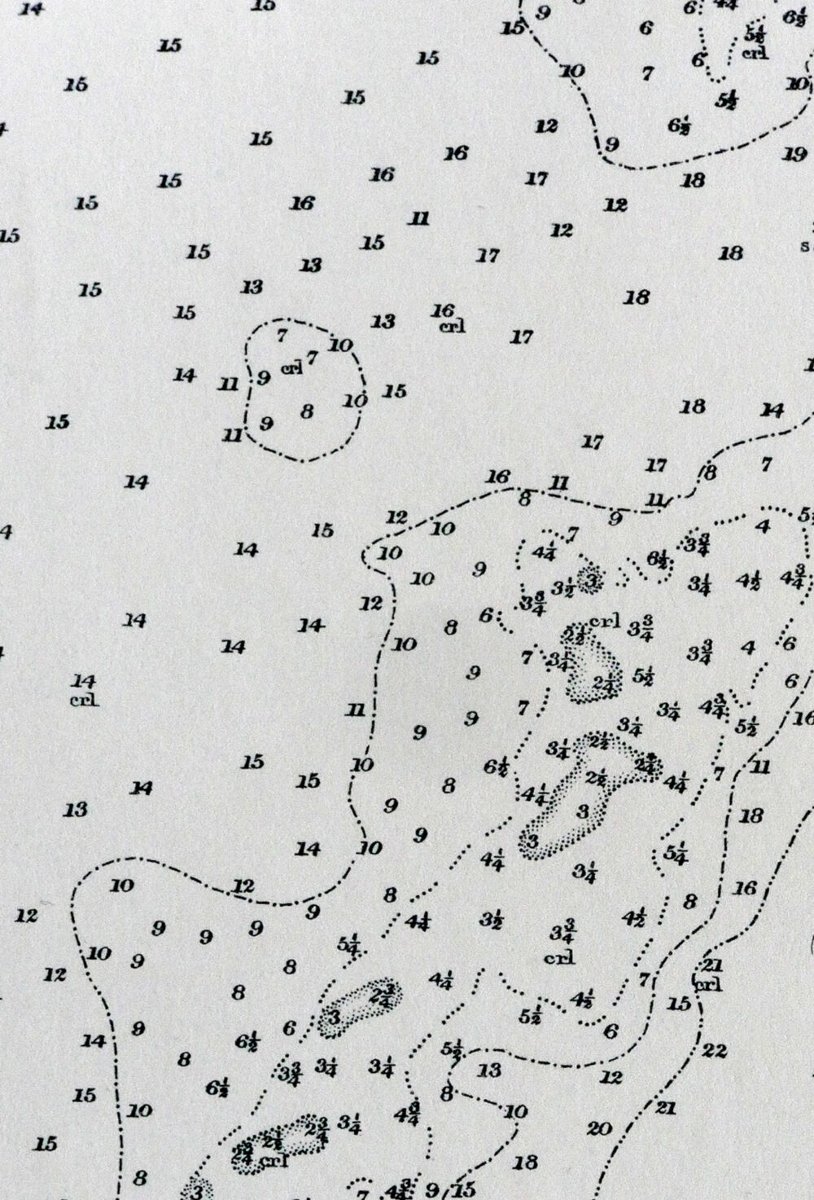 Black and white picture - various numbers, some of them linked with various lines.
