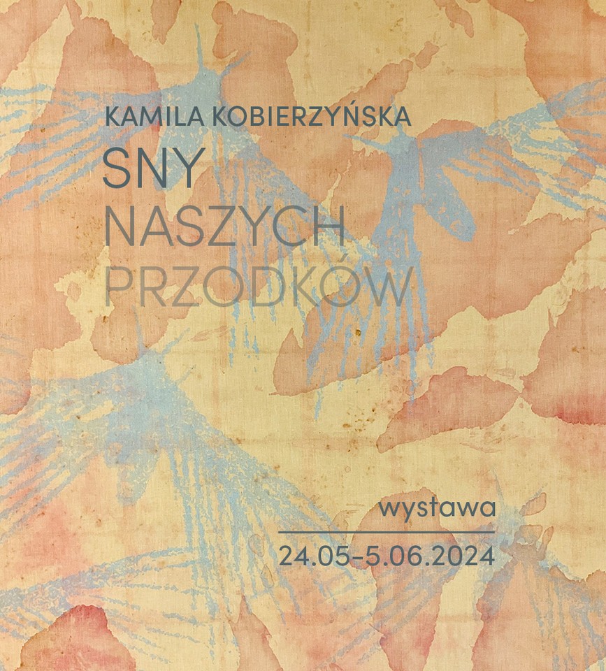 Exhibition poster: information about the exhibition on pastel stains