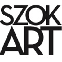 Black and white gallery logo (black letters on white background - the name of the gallery).
