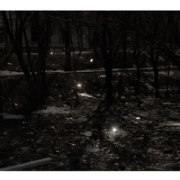 Black and white photo from the exhibition.