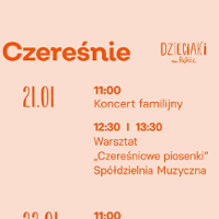 Concert poster with information about the event.