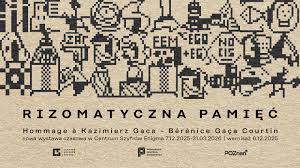 Graphics promoting the exhibition