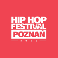 Festival poster: white text (the name of the festival) on red background.