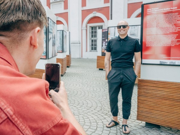 Photograph promoting the exhibition
