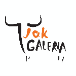 Black and orange inscription - the name of the gallery