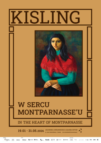 Graphics promoting the exhibition