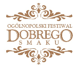 Brown captions (the title of the festival) on white background