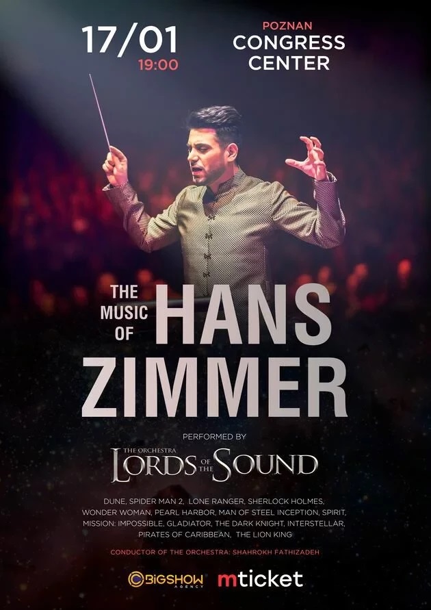 Graphics promoting the concert