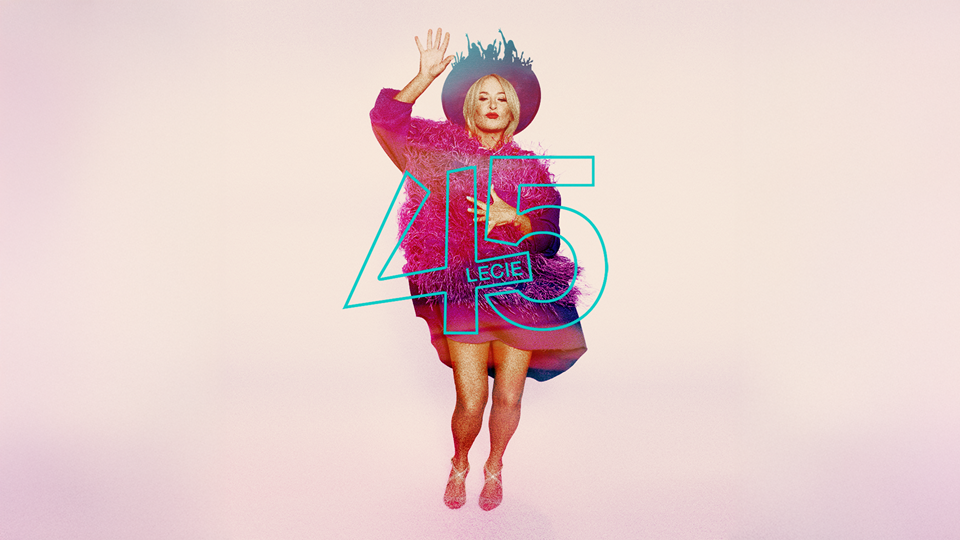 Graphics promoting the concert