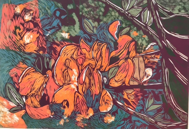 Graphics promoting the exhibition