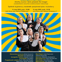 Event poster: photo of performers in stage outfits and information about the concert.