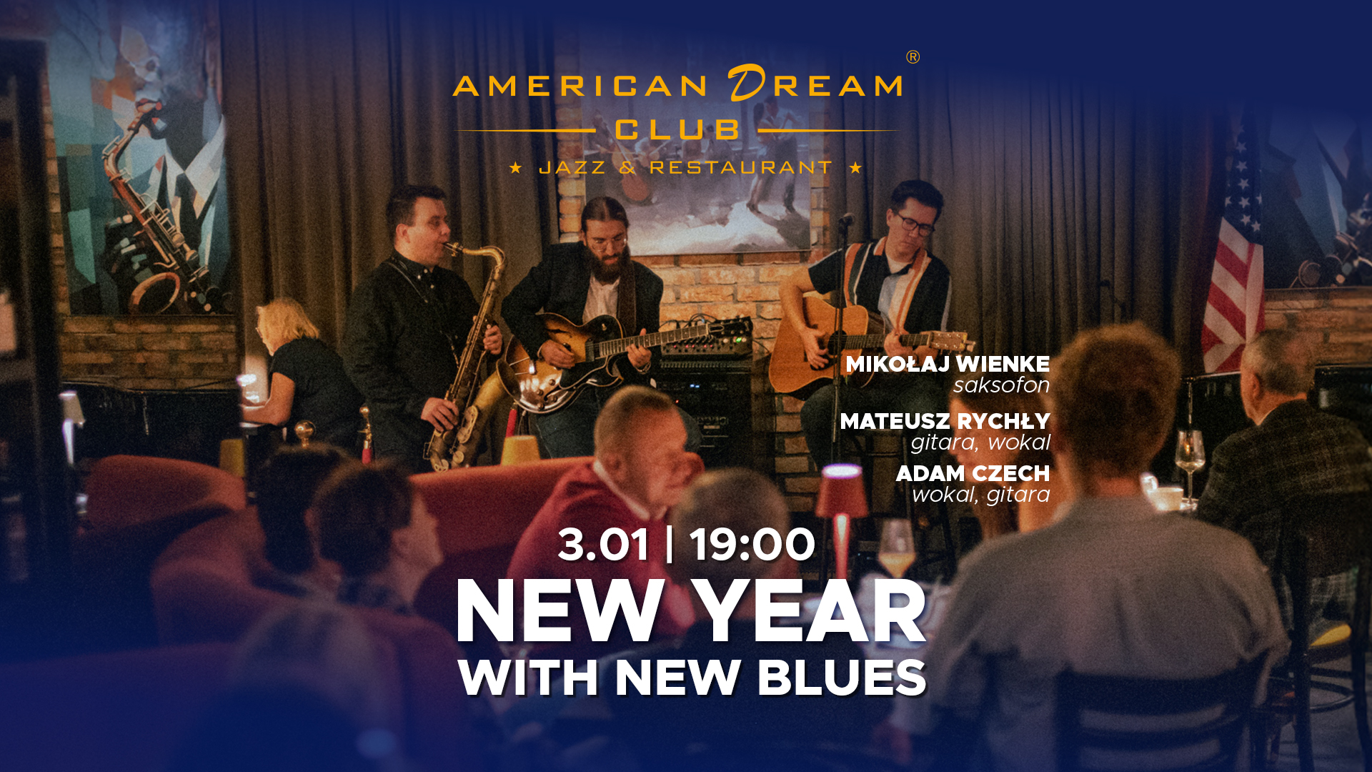 Graphics promoting the concert