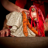 Photo of a puppet.
