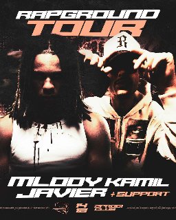 Graphics promoting the concert