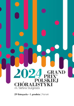 Event poster: colourful dots and short lines on green background and the title of the event on white background.