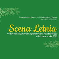 Events poster: information about the concerts on green background.