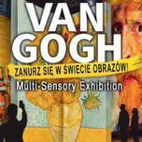 Exhibition poster: exhibition title on van Gogh's works as a background.