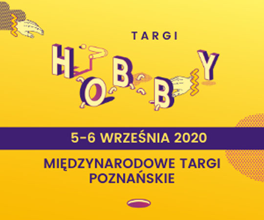 Na żółtym tle fioletowe litery i na fioletowym tle żółte litery.
