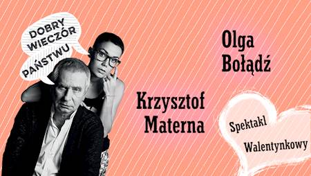 Na banerze zdjęcie duetu grającego w spektaklu.