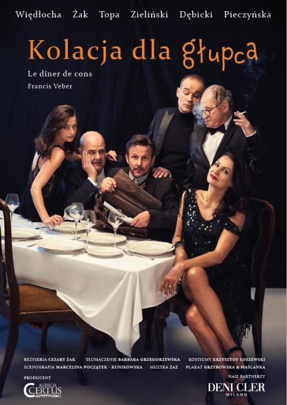 Na fotografi aktorzy ze spektaklu. Powyżej tytuł.