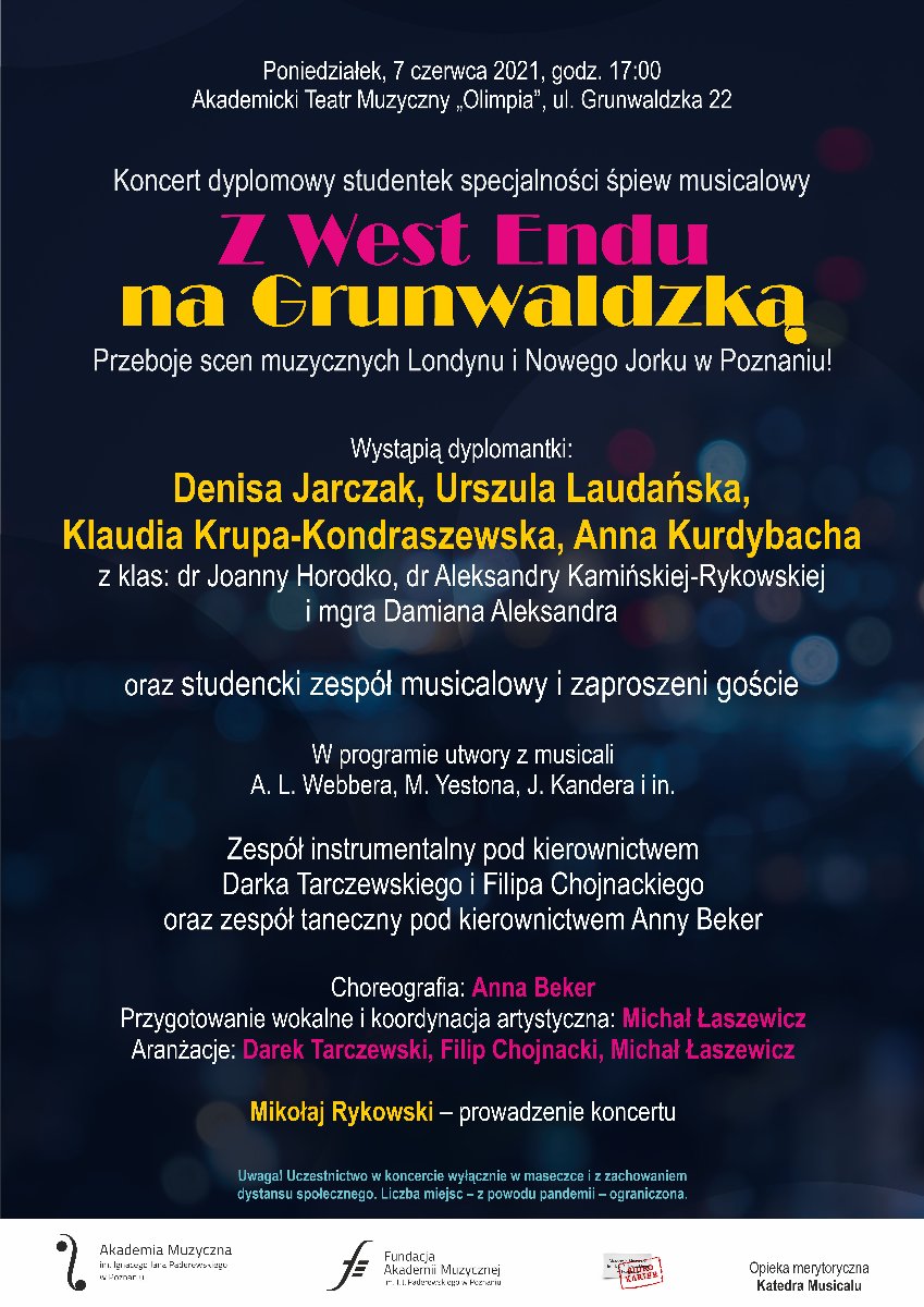 Na plakacie informacje z treści opisu wydarzenia.