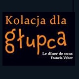Na czarnym tle napis z nazwą spektaklu.