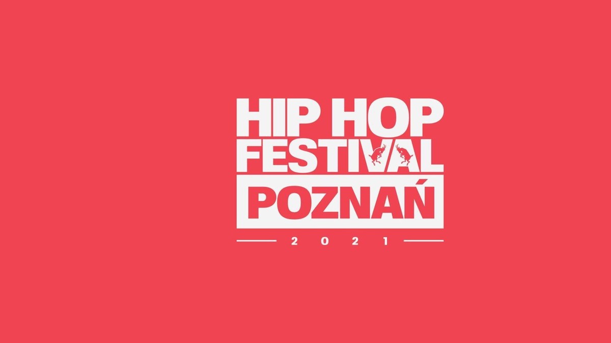 Na czerwonym tle nazwa wydarzenia.