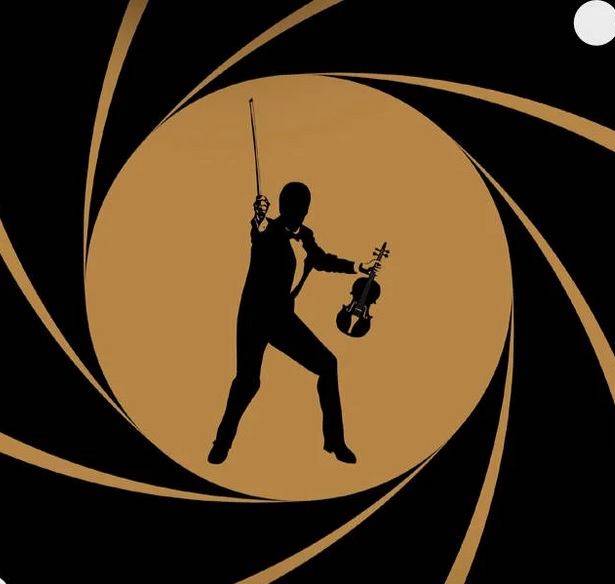 Muzyk wewnątrz okręgu.