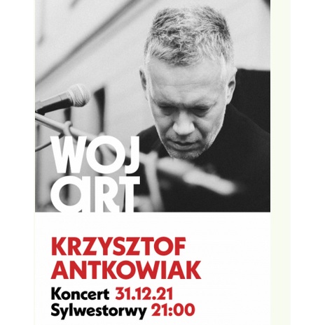 Zdjęcie artysty i nazwa wydarzenia.