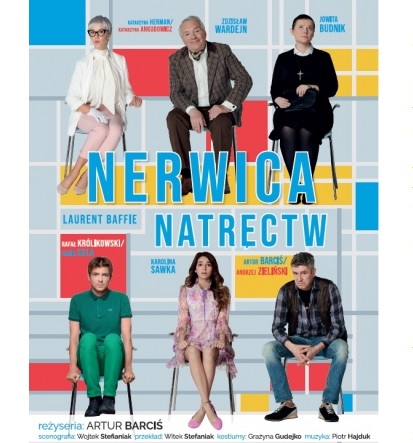 Zdjęcie aktorów grających w spektaklu.