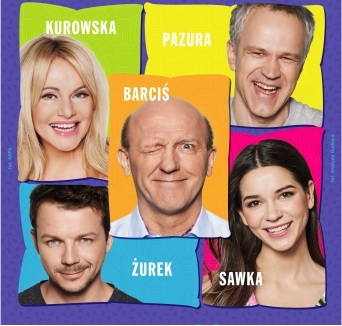 Zdjęcie aktorów grających w spektaklu.