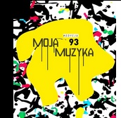 Wielokolorowa, energetyczna, abstrakcyjna grafika ze słoneczną plamą w środku.