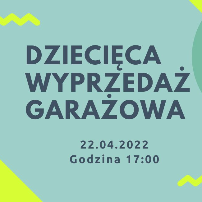 Dziecięca wyprzedaż garażowa.