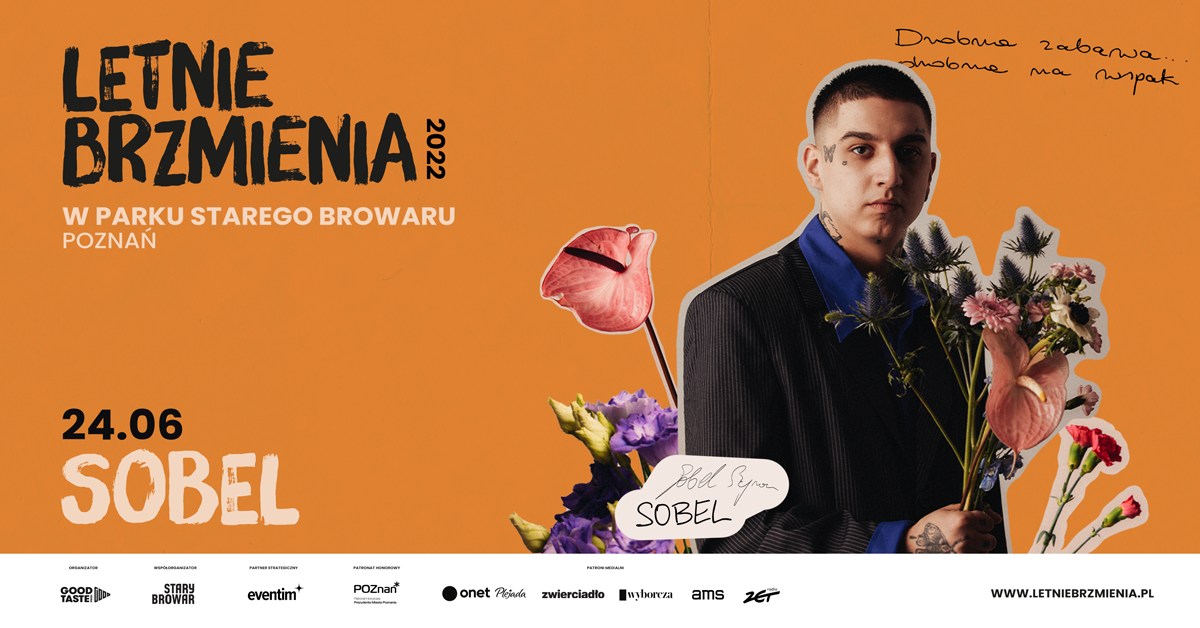 Zdjęcie artysty i nazwa wydarzenia.