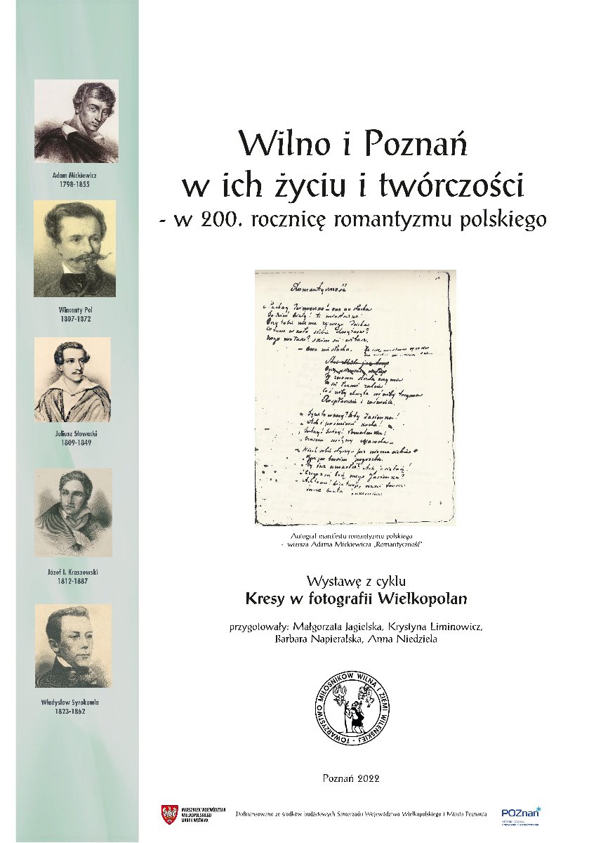 Baner z informacjami o wystawie.